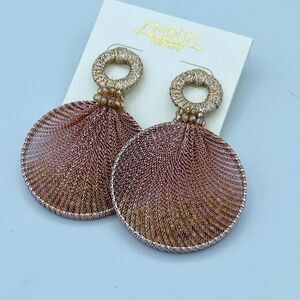Amrita Singh Imogen Pink Crystal Earrings